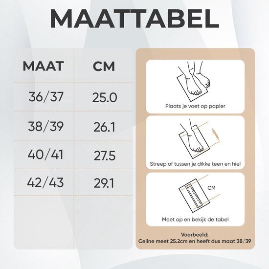Pantoffels Dames - Sloffen - Maat 42/43 - Grijs - Anti-slip - Comfeet