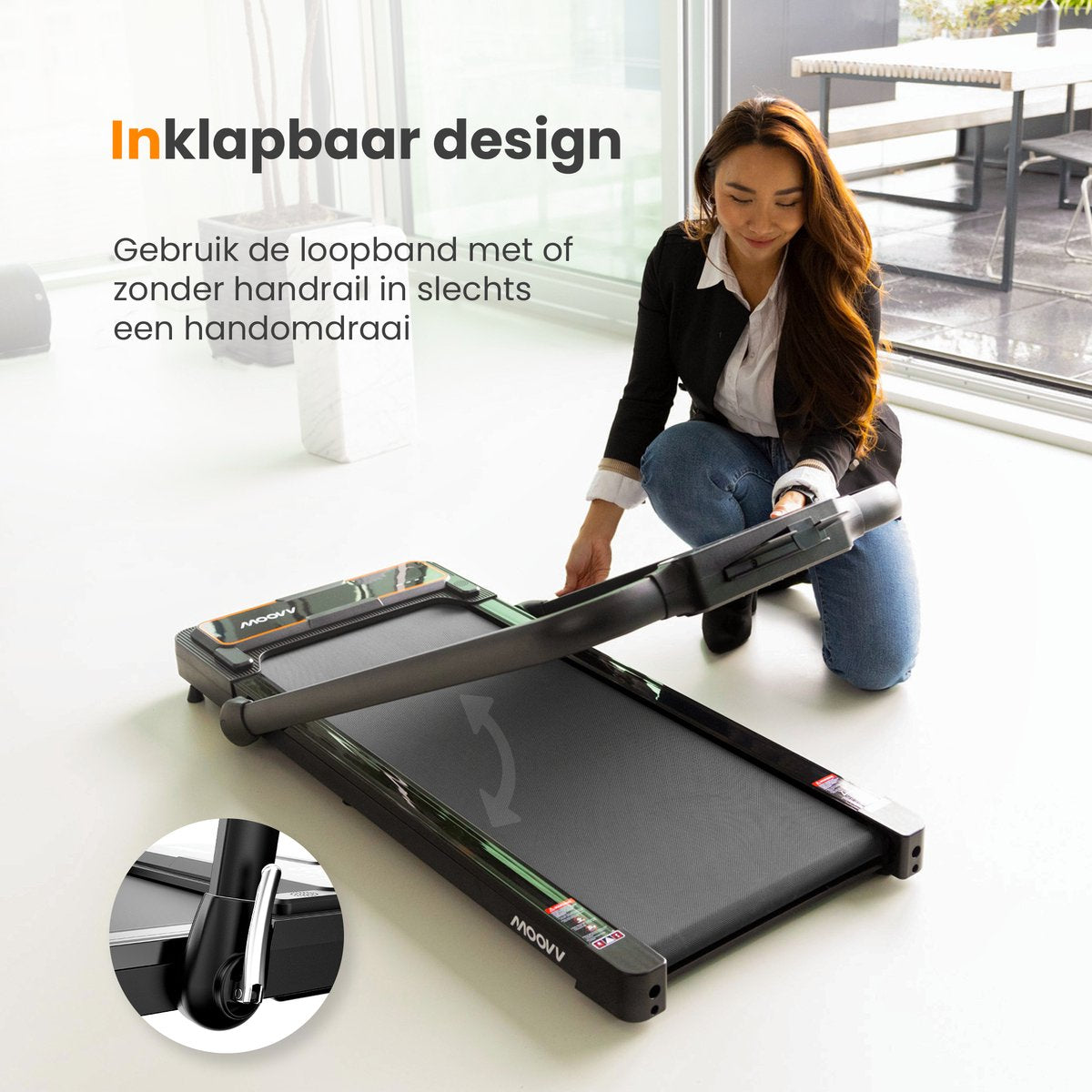 Moovv - SmartStep Pro Loopband V3 - Inklapbaar - 12 km/u Max Snelheid - LED Display