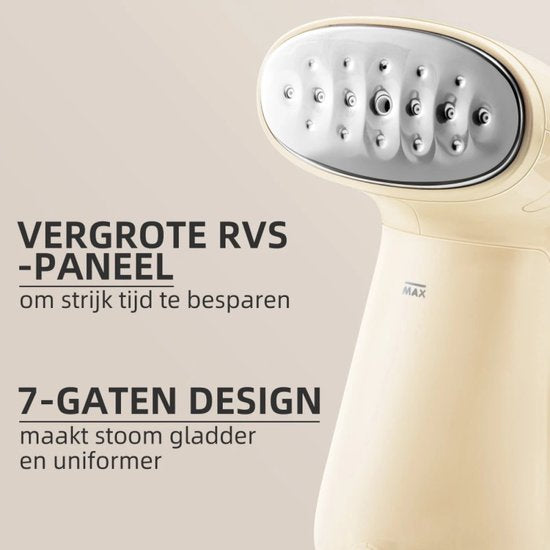 Bear Kledingstomer 1300W – Draagbare Handstomer met Aroma optie – 230ml Reservoir – Snelle Opwarming & Krachtige Stoom – Voor Alle Stoffen