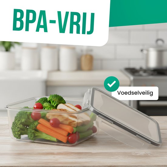 Strex Vershoudbakjes Met Deksel - Meal Prep Bakjes - Plastic Bakjes - 18 Delige set - BPA Vrije Diepvriesbakjes