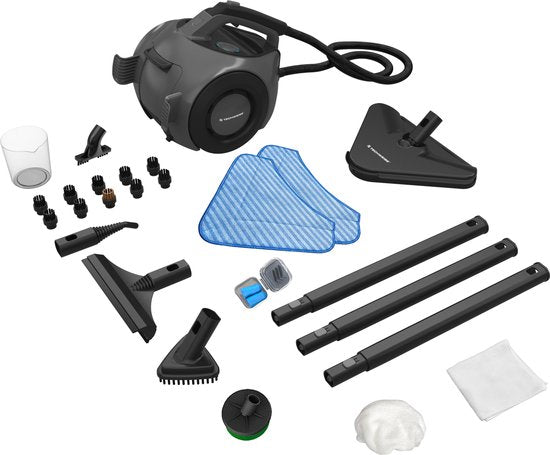 Techweise TS2 - Stoomreiniger - 4 Bar 1800 W - 26 accessoires - Vloer, badkamer en meer - 50 min stomen