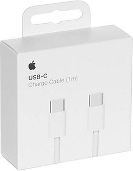 Apple - USB‑C Oplaadkabel - USB‑C naar USB‑C - 60W - 1m - Geweven - Wit