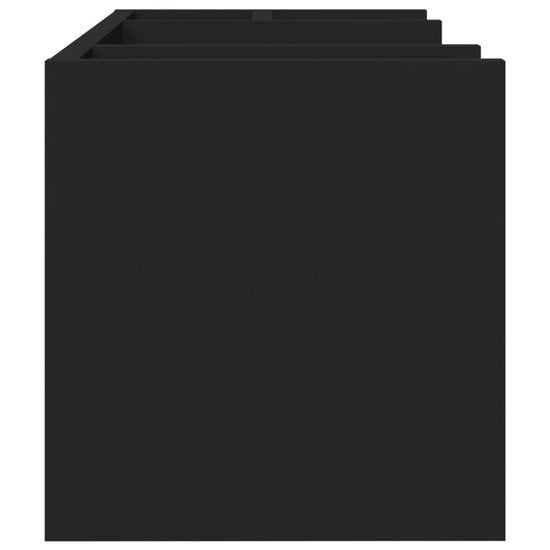 vidaXL - Bureau - organiser - 44,5x24x25 - cm - bewerkt - hout - zwart