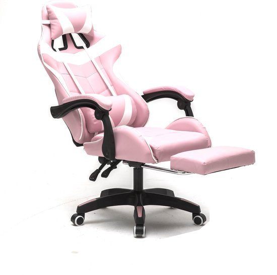 VDD Gaming Gamestoel met voetsteun - Roze