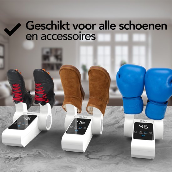 Brixy Schoenendroger & Schoenverfrisser - Ozone - Droogfunctie - Schoendroger Fresh - Shoe Dryer - Wit