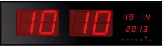 Wandklok Met Led-Display