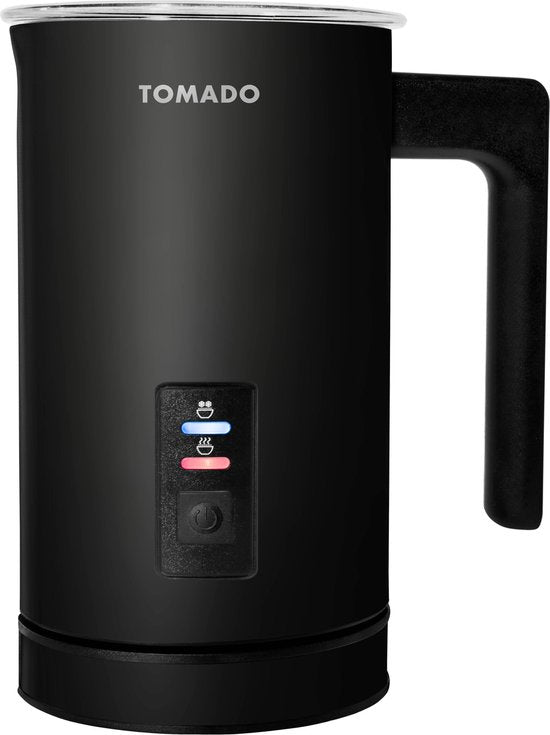 Tomado TMF1201B - Elektrische Melkopschuimer - Warm en koud opschuimen - Verwarmen - Cappuccino maken – Matzwart