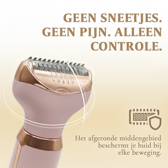 Ladyshave voor Vrouwen - 4 in 1 Scheerapparaat - Oksels - Benen - Neustrimmer - Wenkbrauw - Neus - Zeri