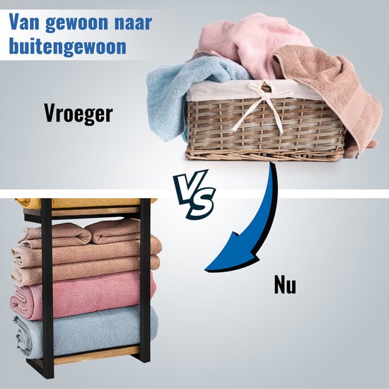 SV Living Handdoekrek - Handdoekhouder - Voor Badkamer en Keuken - 77*28*14cm