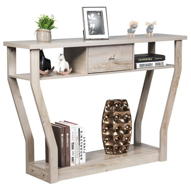 Coast Console Tafel met Lade en Plank - 3 Laags - Modern