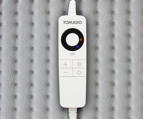 Tomado THP0603G - Elektrisch warmtekussen - 60 x 40 cm - Geschikt voor nek, schouders en rug - Grijs