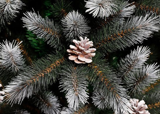 Black Box Trees Pittsfield Kunstkerstboom met LED Verlichting - H230 x Ø122 cm - Groen Frosted