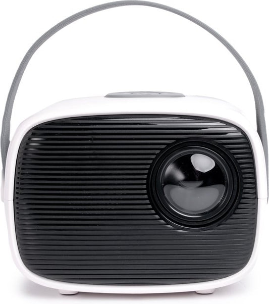 QLT TV Projector – Mini Beamer met LED Lichtbron – Resolutie 800 x 480 Pixels – 16:9 – Projectieafstand 1 tot 4 Meter – Met Afstandsbediening - Wit