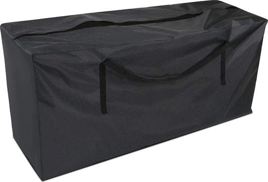 Tuinkussentas - Zwart - 173 x 76 x 51 cm - Opbergtas voor Tuinmeubelkussens - Tuinstoelkussentas - Tuinsetkussen Opbergtas