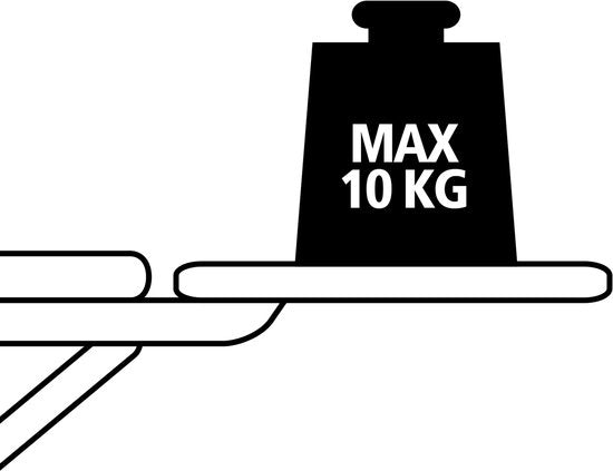 Brabantia Strijkplank B - voor Stoomgenerator - 124 x 38 cm - Calm Rustle