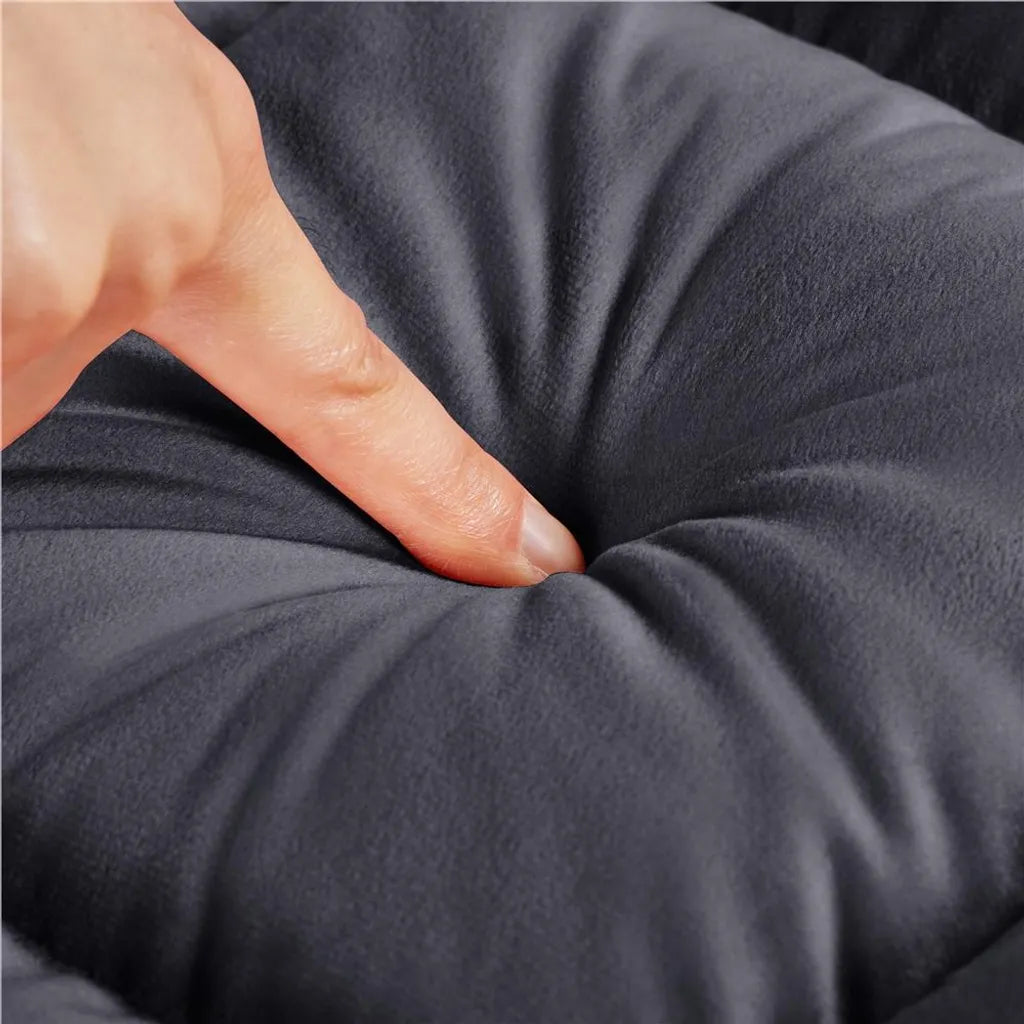 Yaheetech Verstelbare Vloerstoel 111,5 x 53 cm - Grijs - Opvouwbare Gamingstoel en Relaxstoel met 14 Standen