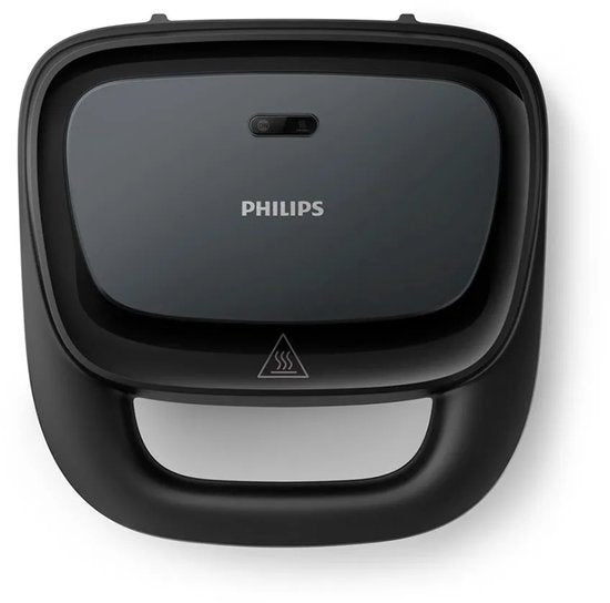 Philips Tosti Apparaat HD2330/90 - 750W - Antiaanbaklaag - Snoeropbergsysteem - Verticaal op te Bergen - Easy Lock Systeem - Zwart