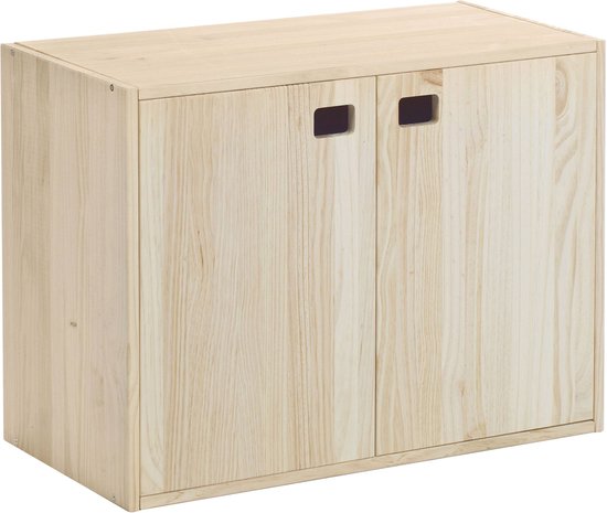 Astigarraga Wandkast met deuren - PEFC grenen - 71x53cm - Dressoir - TV-meubel - TV-kast