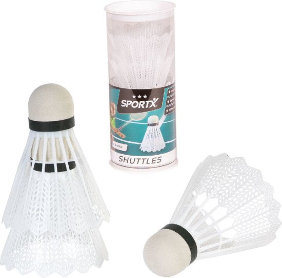 SportX Shuttle Wit 3 in koker