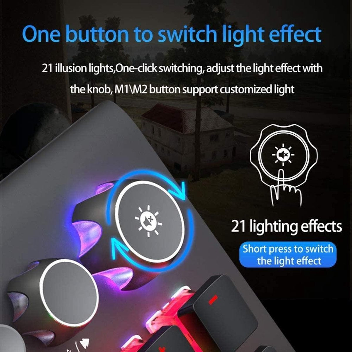 AULA S2096 RGB mechanisch gaming toetsenbord - QWERTY - Black switch