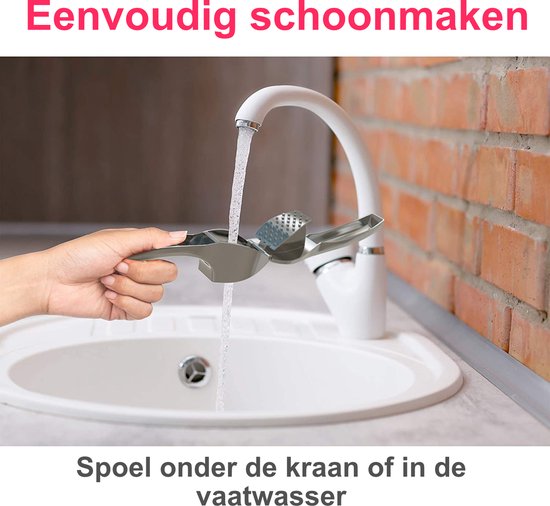 KitchenLove Knoflookpers - Lookpers - Gemberpers - Vaatwasser Bestendig