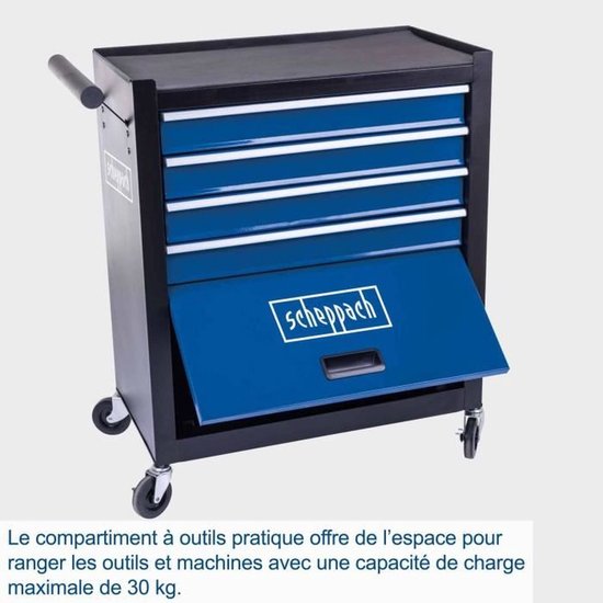 Scheppach – TW1300 – Werkplaatswagen – 4 lades – 120 kg