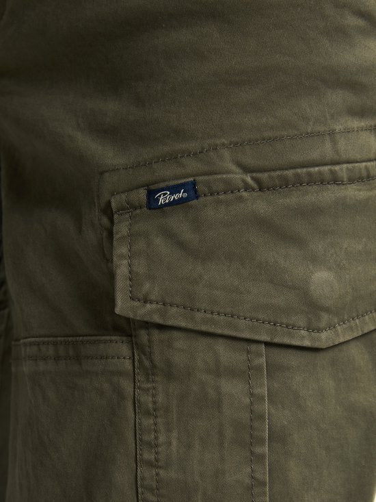 Petrol Industries Cargo Broek - Shellfront - Heren - Groen - Maat W32 L34