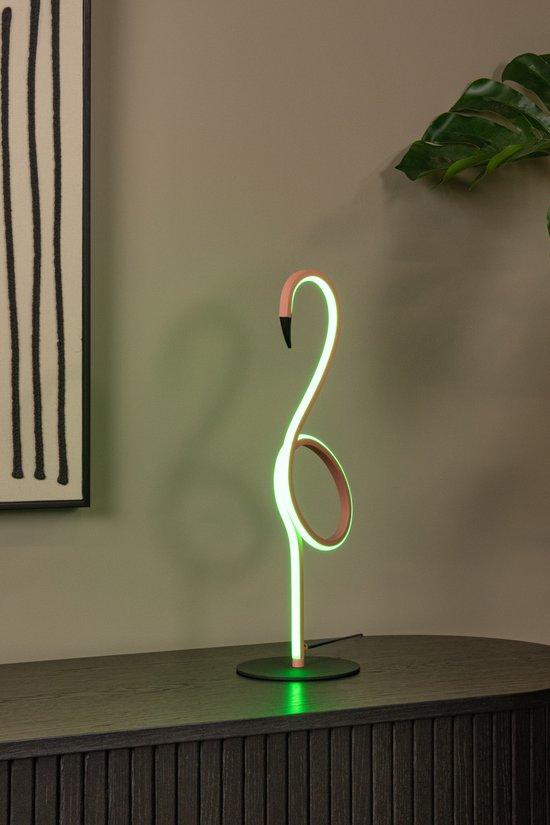 Lucide FLAMINGO - Tafellamp - LED Dimbaar - RGB - Roze