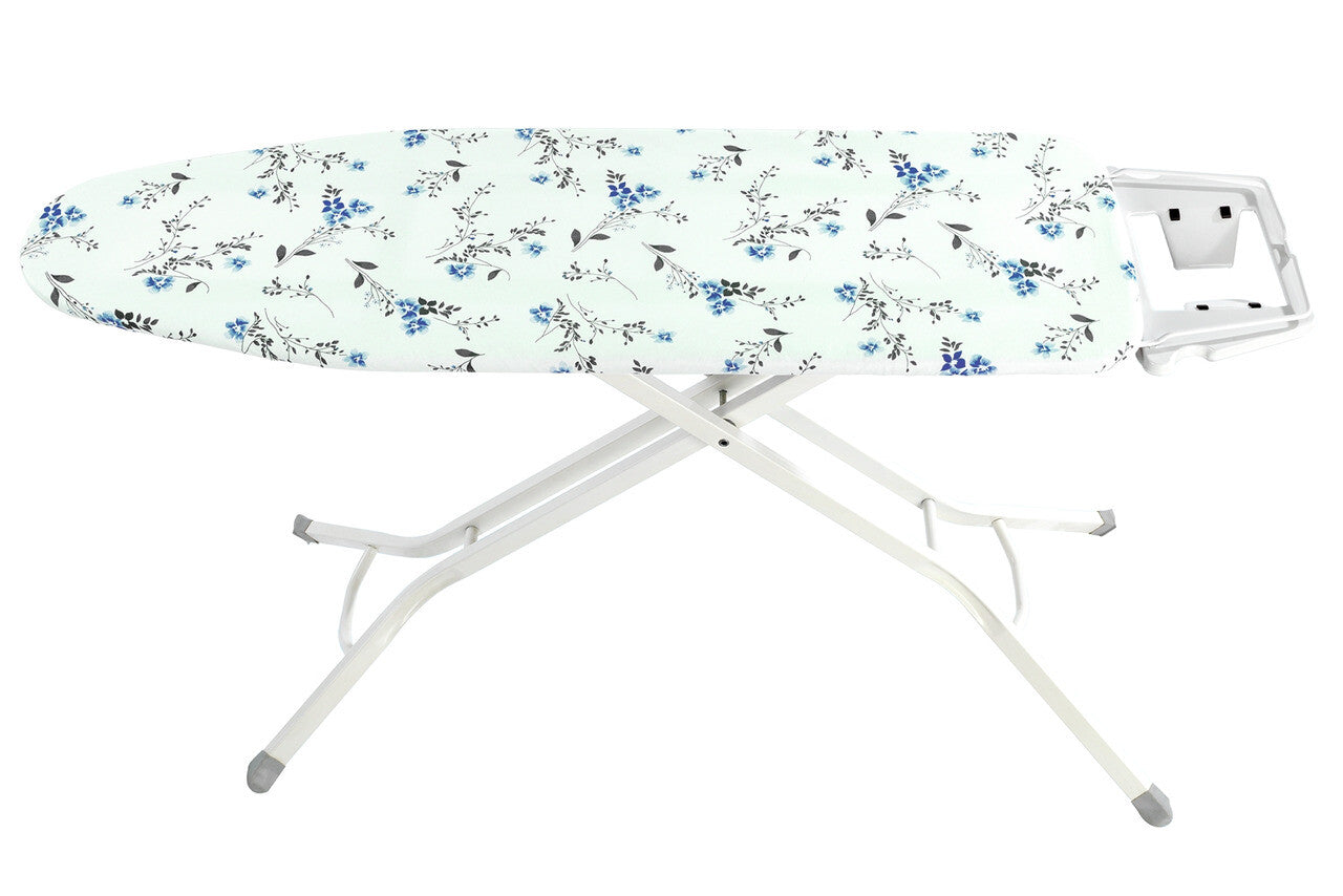 Wenko Strijkplankhoes Floral Blauw 130x50 cm