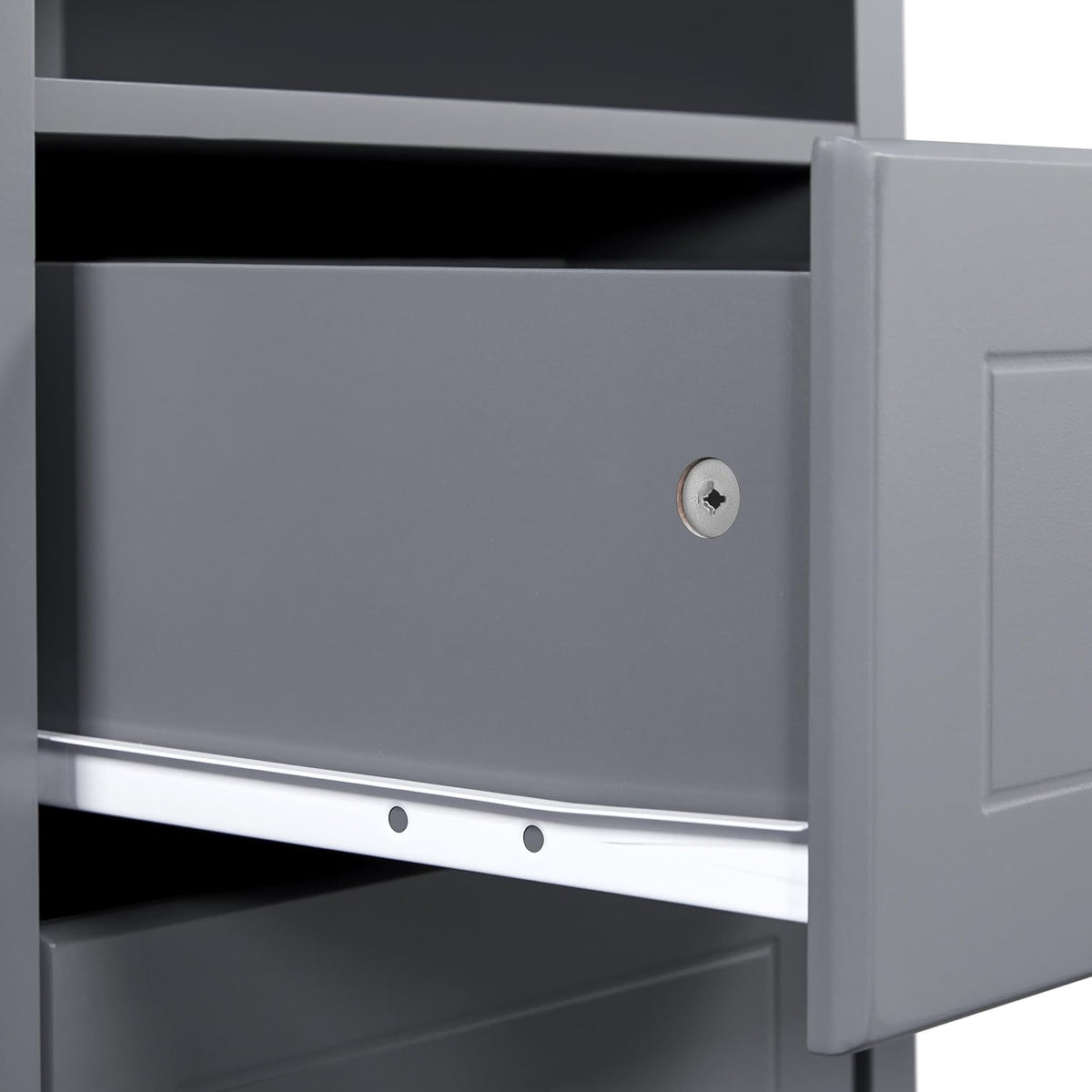 Yaheetech Nachtkastje 40 x 35 x 60 cm - Zwart - 2 Lades - MDF - 3-Laags