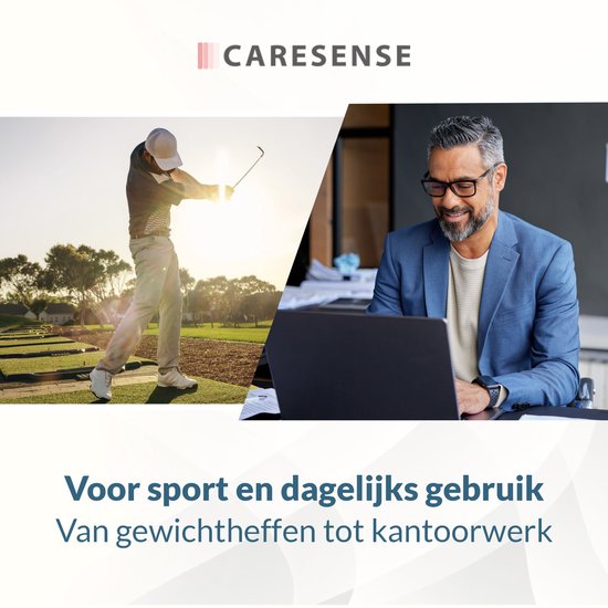 Caresense Polsbrace - Voor Artritis, Gewrichtspijn, Verstuikingen en Verrekkingen - Polsbandage met Verstelbare Compressie - Handsteun Rechter- of Linkerhand – Maat M