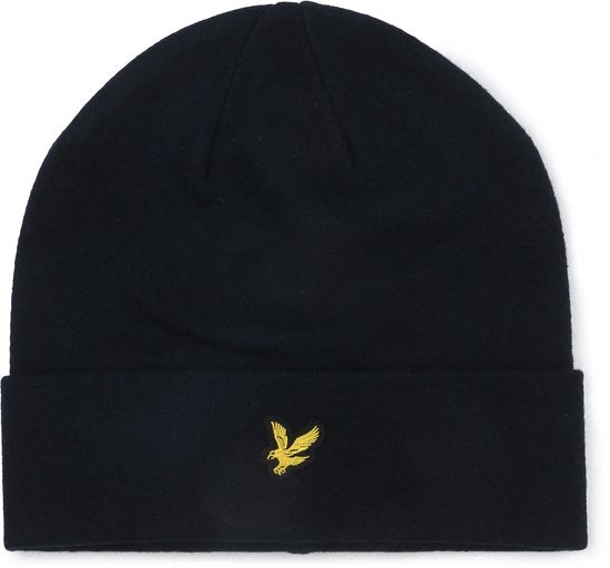 Lyle & Scott Muts Wol Blend Navy - Maat one size fits all - Heren
