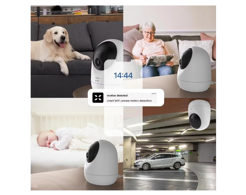 2x Xenon Smart Indoor Camera – 3 MP X7207 – Draadloos – App‑Compatibel – Nachtzicht & Persoonsdetectie