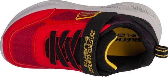 Skechers Meteor-Lights - Krendox 401495N-RDBK, voor een jongen, Rood, Sneakers,Sportschoenen, maat: 25