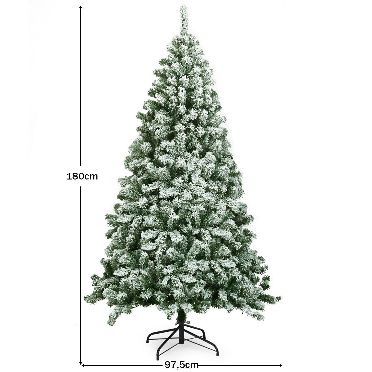 Coast Kunstkerstboom Met Metalen Voet En PVC Naalden - 180 cm