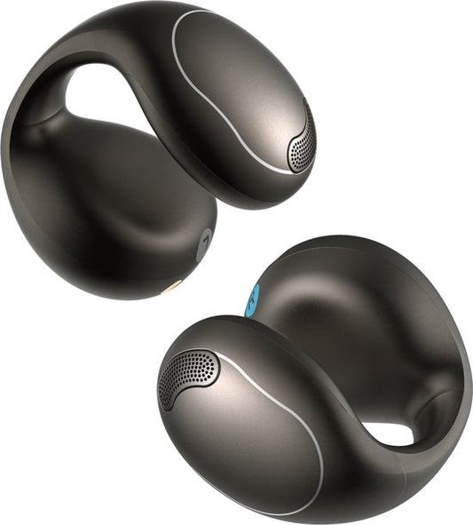 soundcore by Anker C40i Draadloze Open-Ear Oordopjes Zwart - Earbuds - clip-on, flexibel joint design, knopbediening, lichtgewicht comfort, stabiele pasvorm met bevestigbare grips, uitgebreide drivers voor een helder geluid.
