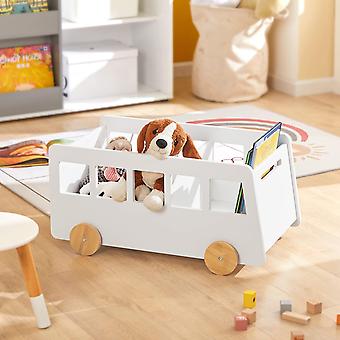 SoBuy - Kinderen Kids Boekenkast - Wit - 68x33x43 cm