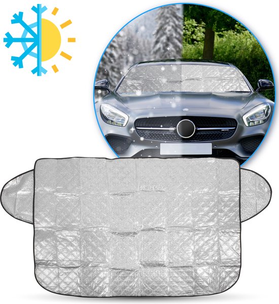 Nuvance - Anti-Vries Deken Auto - Zonnescherm Auto Voorruit - 100 x 145cm - Ijsdeken - Vriesdeken Auto - Voorruithoezen - Auto Accessories