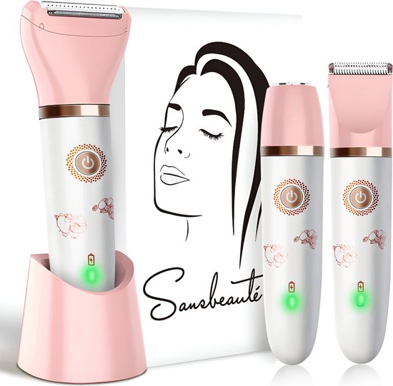 Sansbeauté® 3-in-1 Ladyshave – Electrisch – Trimmer – USB Oplaadbaar