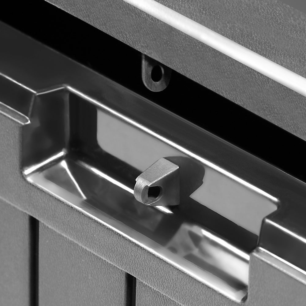 Opbergbox – Wielen Deksel tot 100kg Belastbaar 290 L - Antraciet