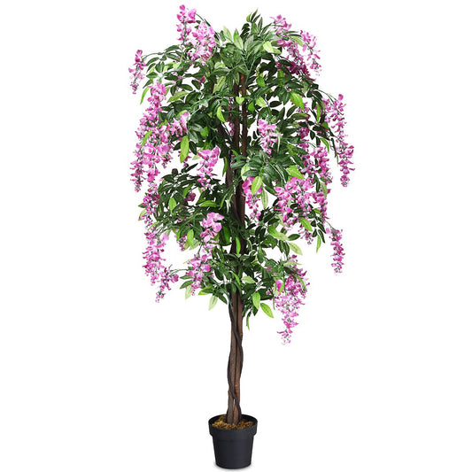 Coast Kunstboom Blauweregen 180cm - Roze - Kwekerij Pot