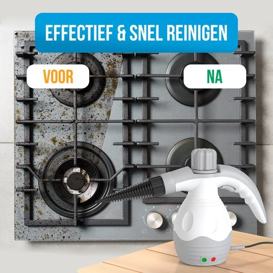Strex Stoomreiniger Extra Krachtig - 1200W 4bar - Alles-in-één Multifunctionele Handstomer