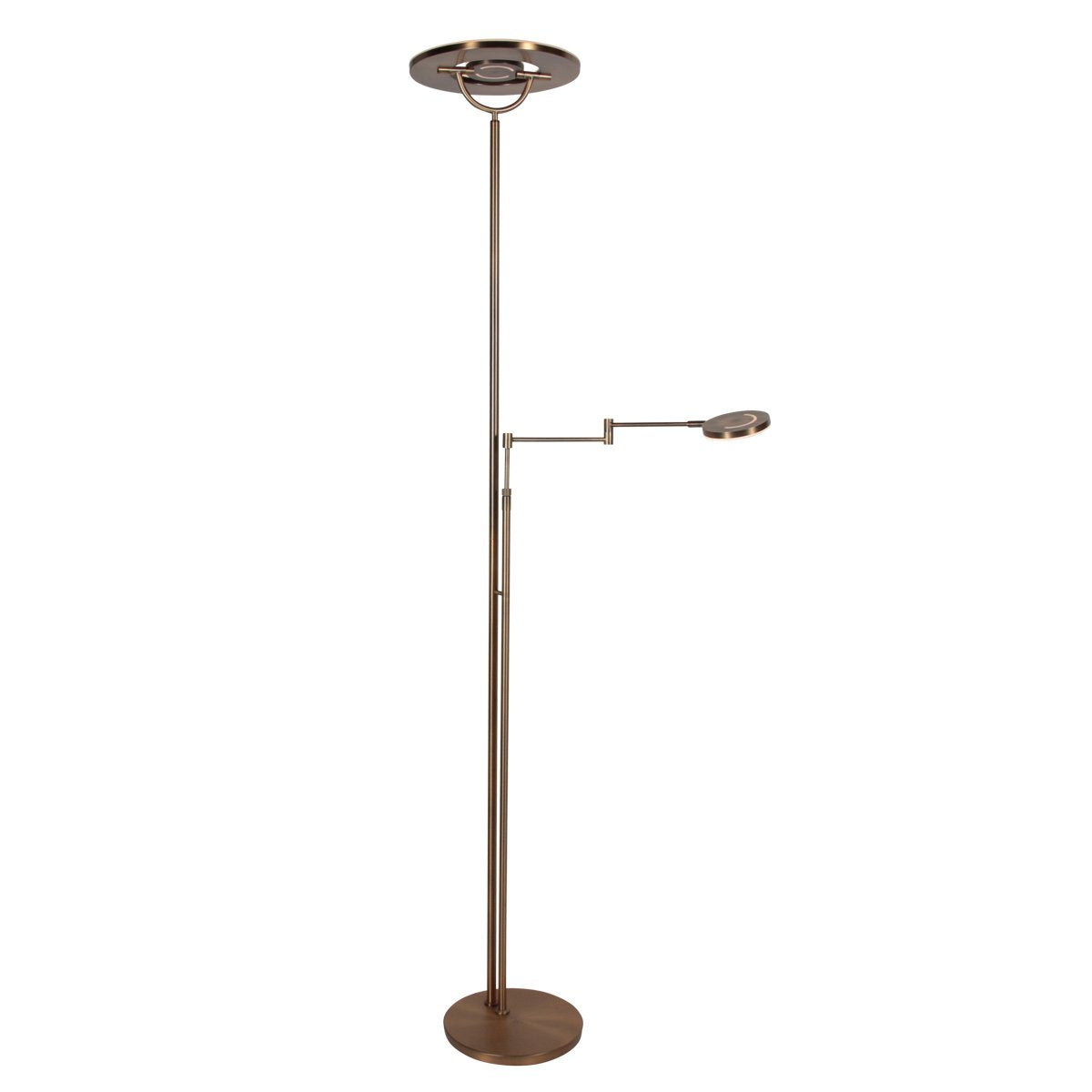 Steinhauer Exclusive - vloerlamp - Soleil2 - brons - kunststof metaal - Ø 32cm - LED - 4386BR