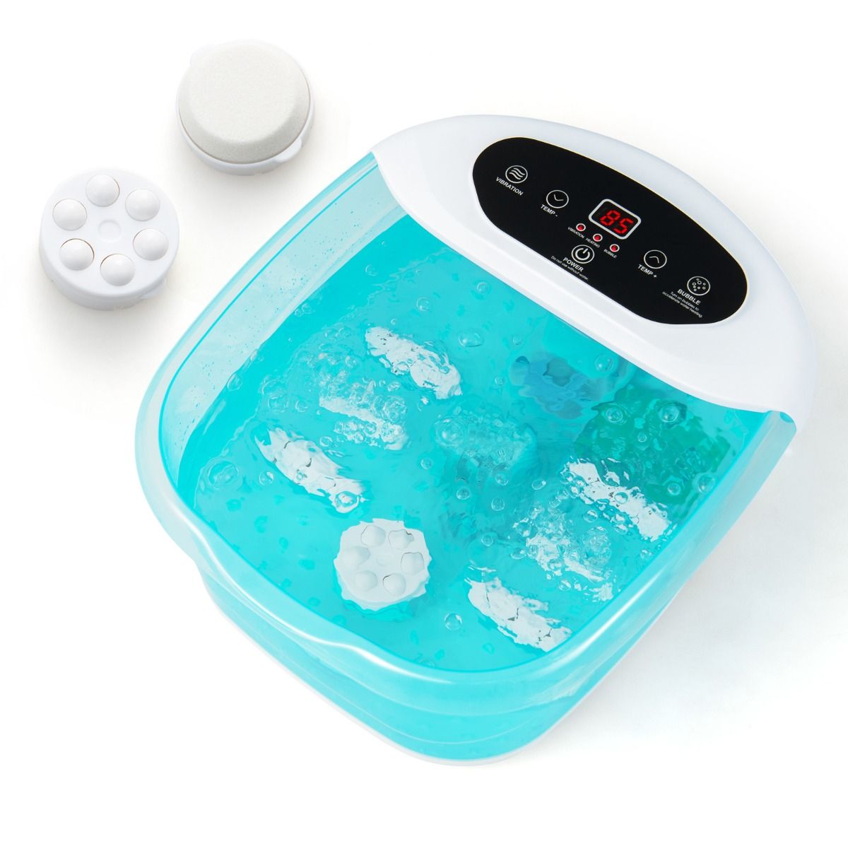 Coast Elektrisch Voetbad met Massagefunctie - 500W - 33 x 39 x 18 cm - Blauw