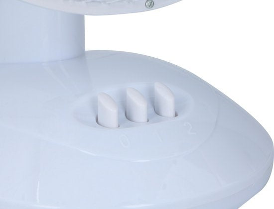 Lifetime Air Tafelventilator - Ø23cm - 2 Snelheden - Kantelbaar - Zwenkfunctie - Wit