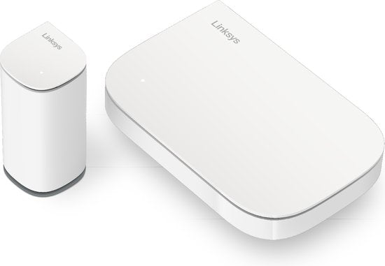 Linksys Velop Micro Mesh 6 - Router - WiFi 6 - Dual-band - Mesh WiFi - 3000 Mbps - 2-pack - Wit