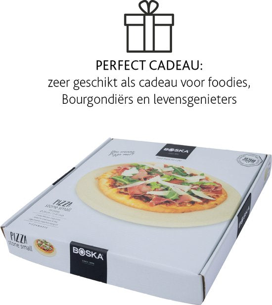 Boska Pizzasteen Deluxe - voor Oven & BBQ - Knapperige pizza's - Ø 29,5 cm - BBQ Accessoires