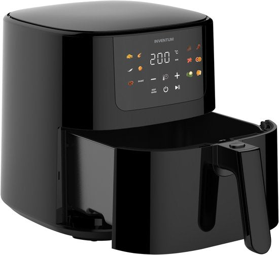 Inventum GF501HLDB Airfryer XL - 5L - 11 programma's - 70-200 °C - Tot 5 personen - Zwart - WK