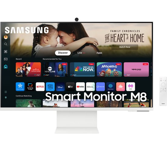 Samsung Smart M8 LS32DM801UUXEN - 4K Smart Monitor - Apple AirPlay - Tizen - Wi-Fi - 32 Inch