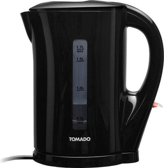 Tomado TWK1700B Waterkoker - 1.7L - Kunststof - 2200W - 14x22x23 cm - Zwart